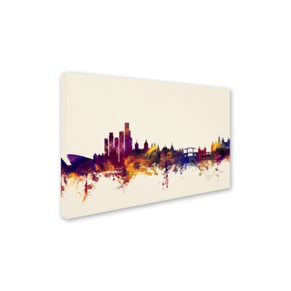 Michael Tompsett 'Amsterdam Netherlands Skyline' Canvas Art,12x19